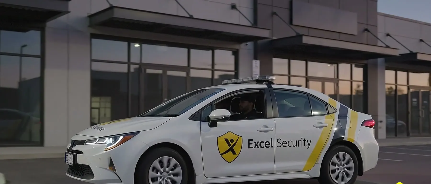 Excel Security marked patrol vehicle